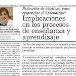 Redacción de objetivos para evidenciar el Aprendizaje: Implicaciones en los procesos de enseñanza y aprendizaje By Prof. Nadia Cordero - (January-May 2014-2015)
