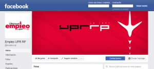 Publicaciones de ofertas de empleos en Facebook de la Oficina de Empleo de UPRRP
