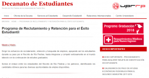 Programa de Reclutamiento y Retención para el Éxito Estudiantil