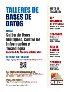 Talleres de Base de Datos - Agosto a Noviembre 2018